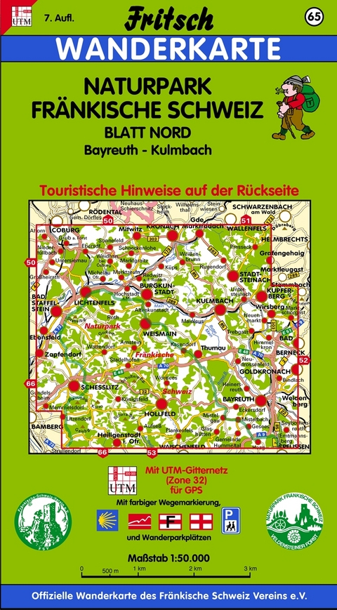 Naturpark Fr&auml;nkische Schweiz - Blatt Nord - 