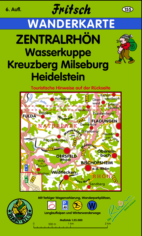 Zentralrh&ouml;n - Fritsch Landkartenverlag