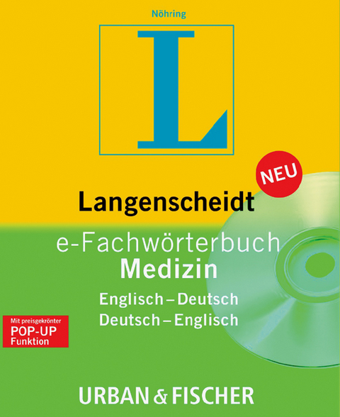Langenscheidt Fachw&ouml;rterbuch Medizin CD-ROM, e-Fachw&ouml;rterbuch - Fritz J N&ouml;hring