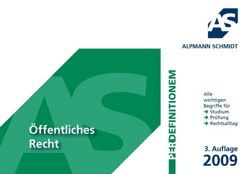 Definitionen &Ouml;ffentliches Recht - Hans-Gerd Pieper, Ralf Altevers