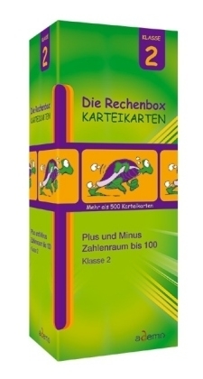 Rechenbox Plus und Minus, Karteikarten in Lernbox