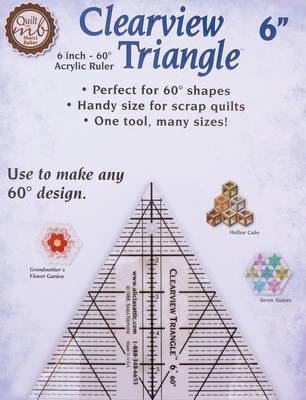 Clearview Triangle 6 Inch - 60 Acrylic Ruler