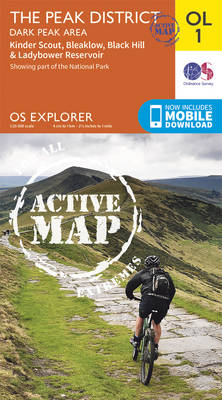 The Peak District - Dark Peak Area, Kinder Scout, Bleaklow, Black Hill & Ladybower Reservoir -  Ordnance Survey