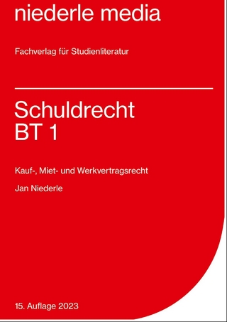 Schuldrecht BT 1 - 2023 - Jan Niederle