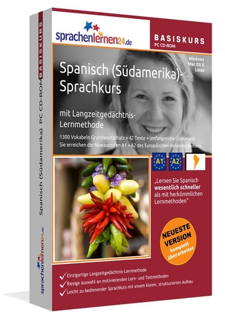 Sprachenlernen24.de Spanisch für Südamerika Basis PC CD-ROM