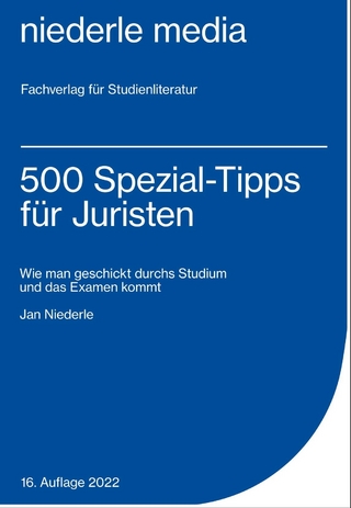 500 Spezial-Tipps für Juristen - 2022 - Jan Niederle