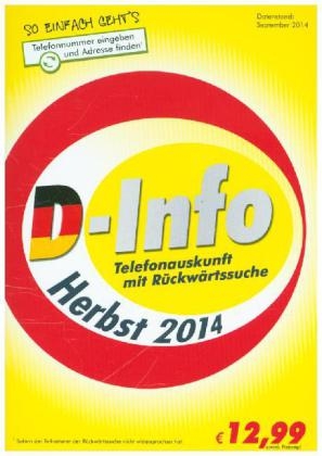 D-Info vor und zur&uuml;ck Herbst 2014, 1 CD-ROM