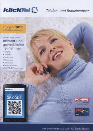 klickTel Telefon- und Branchenbuch Frühjahr 2015, 2 CD-ROMs