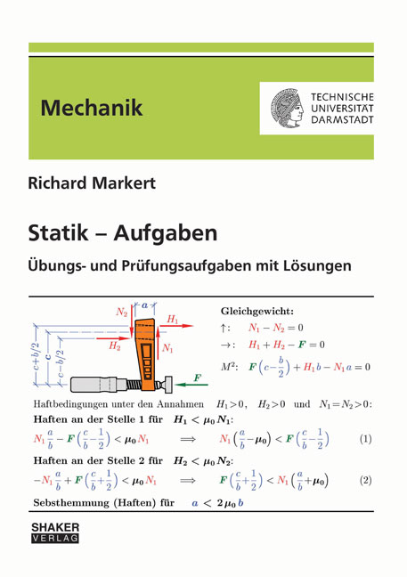 Statik &ndash; Aufgaben - Richard Markert