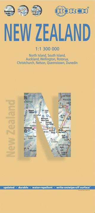 New Zealand, Neuseeland, Borch Map