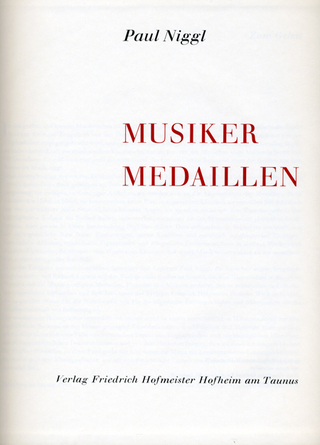 Musikermedaillen, I
