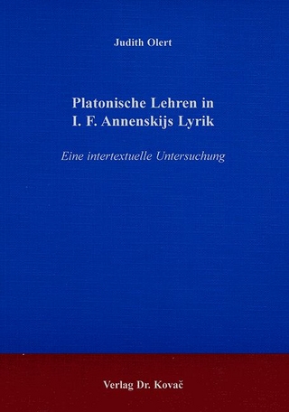 Platonische Lehren in I. F. Annenskijs Lyrik