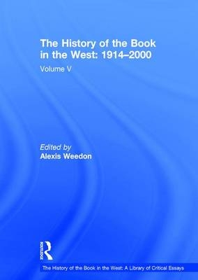 History of the Book in the West: 1914,2000