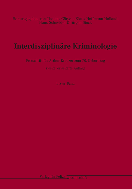 Interdisziplin&auml;re Kriminologie - 