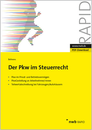 Der PKW im Steuerrecht