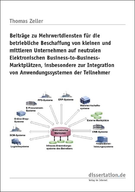 Beitr&auml;ge zu Mehrwertdiensten f&uuml;r die betriebliche Beschaffung von kleinen und mittleren Unternehmen auf neutralen Elektronischen Business-to-Business-Marktpl&auml;tzen, insbesondere zur Integration von Anwendungssystemen der Teilnehmer - Thomas Zeller