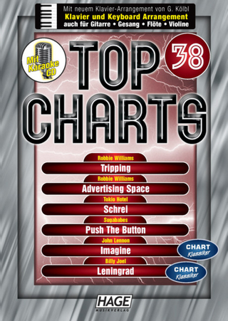 Top Charts mit Midifiles. Songbook mit professioneller Playback-CD + Midifiles in GM/XG/XF + Styles