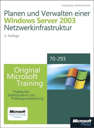 Planen und Verwalten einer Windows Server 2003-Netzwerkinfrastruktur - Original Microsoft Training: Examen 70-293