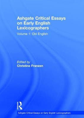 Ashgate Critical Essays on Early English Lexicographers