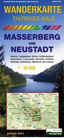 Wanderkarte Th&uuml;ringer Wald Masserberg und Neustadt - 