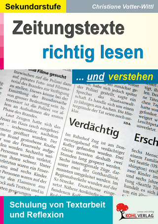 Zeitungstexte richtig lesen und verstehen