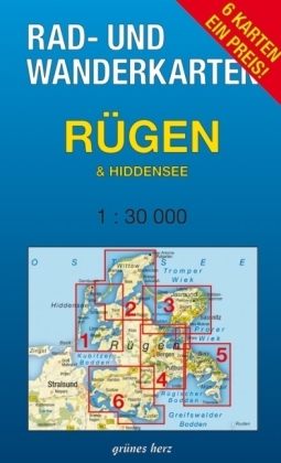 Rad- und Wanderkarten-Set: R&uuml;gen & Hiddensee - 