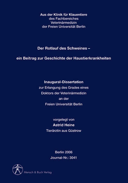 Der Rotlauf des Schweines - Astrid Heine