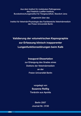 Validierung der volumetrischen Kapnographie zur Erfassung klinisch inapparenter Lungenfunktionsstörungen beim Kalb