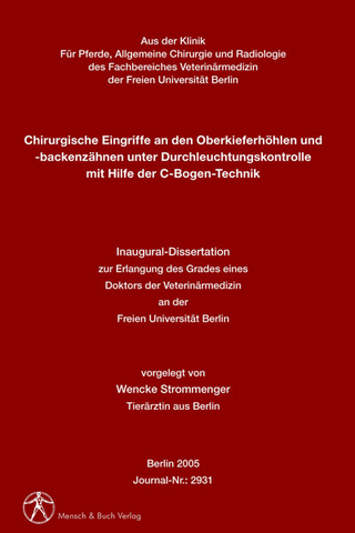 Chirurgische Eingriffe an den Oberkieferhöhlen und -backenzähnen unter Durchleuchtungskontrolle mit Hilfe der C-Bogen-Technik