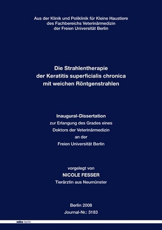 Die Strahlentherapie der Keratitis superficialis chronica mit weichen Röntgenstrahlen