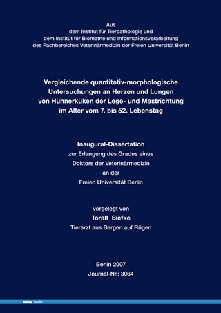 Vergleichende quantitativ-morphologische Untersuchungen an Herzen und Lungen von Hühnerküken der Lege- und Mastrichtung im Alter vom 7. bis 52. Lebenstag