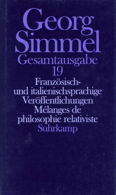 Gesamtausgabe in 24 B&auml;nden - Georg Simmel