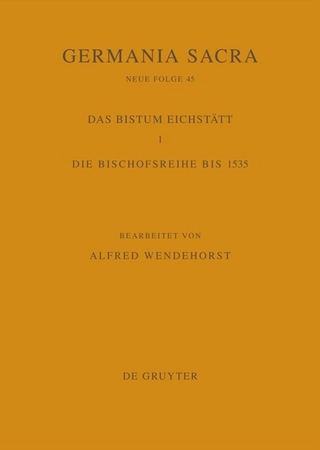 Die Bistümer der Kirchenprovinz Mainz. Das Bistum Eichstätt 1