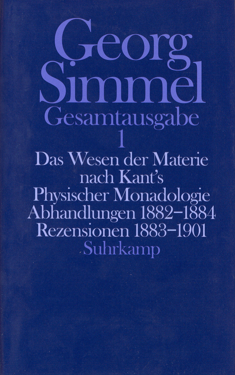 Gesamtausgabe in 24 B&auml;nden - Georg Simmel