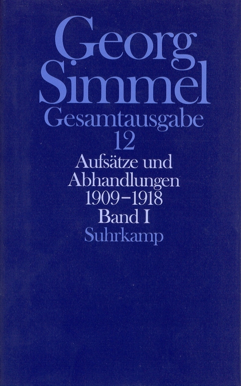 Gesamtausgabe in 24 B&auml;nden - Georg Simmel