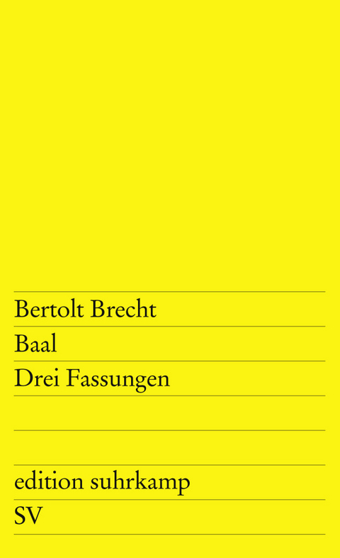 Baal - Bertolt Brecht