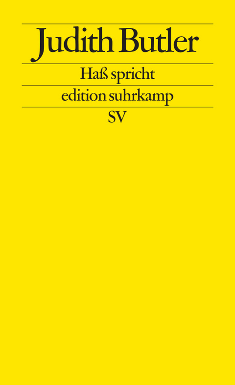 Ha&szlig; spricht - Judith Butler