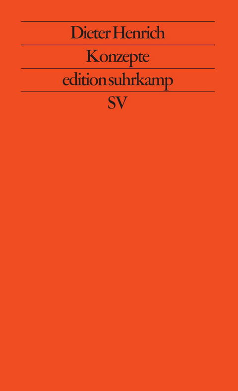 Konzepte - Dieter Henrich