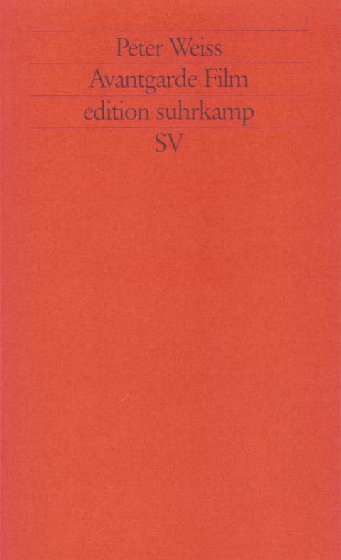 Avantgarde Film - Peter Weiss
