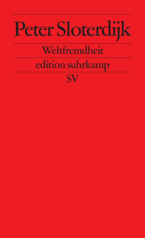 Weltfremdheit - Peter Sloterdijk