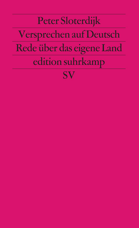 Versprechen auf Deutsch - Peter Sloterdijk