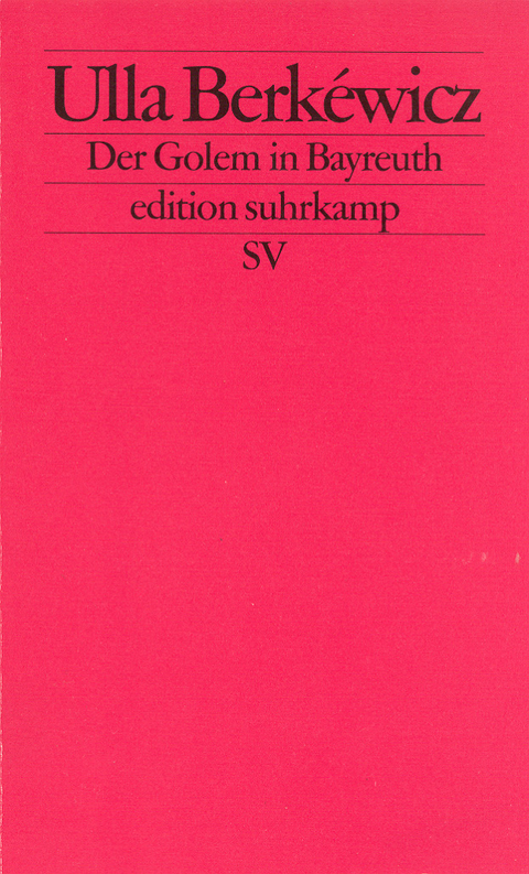 Der Golem in Bayreuth - Ulla Berk&eacute;wicz, Lesch Schmidt