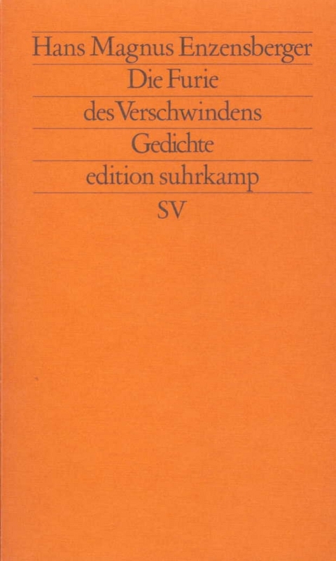 Die Furie des Verschwindens - Hans Magnus Enzensberger