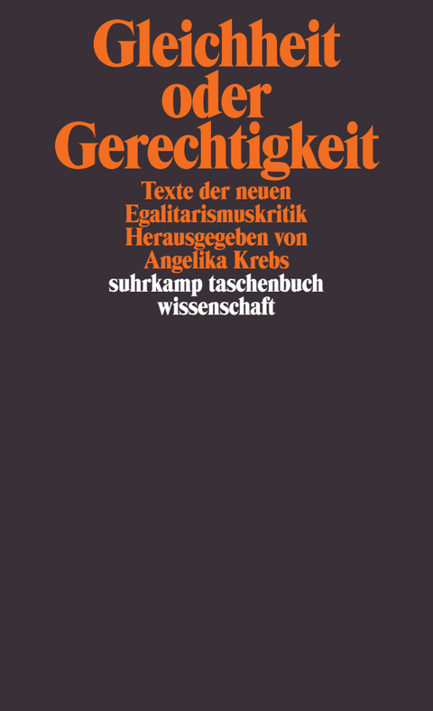 Gleichheit oder Gerechtigkeit. - 