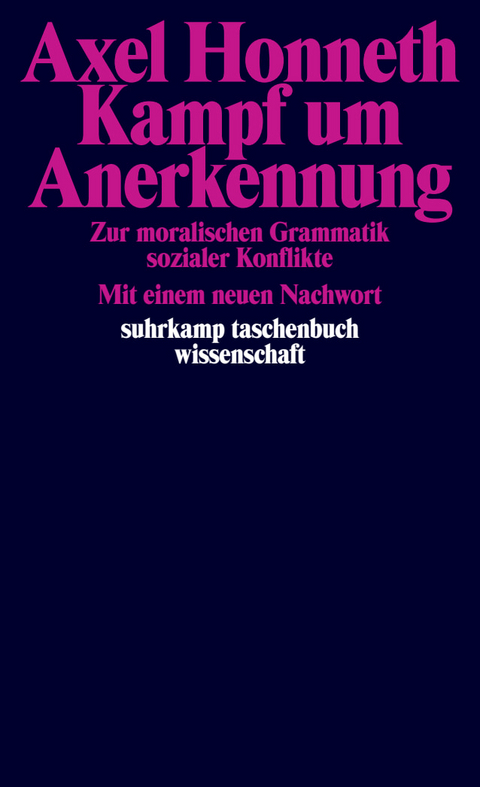 Kampf um Anerkennung - Axel Honneth