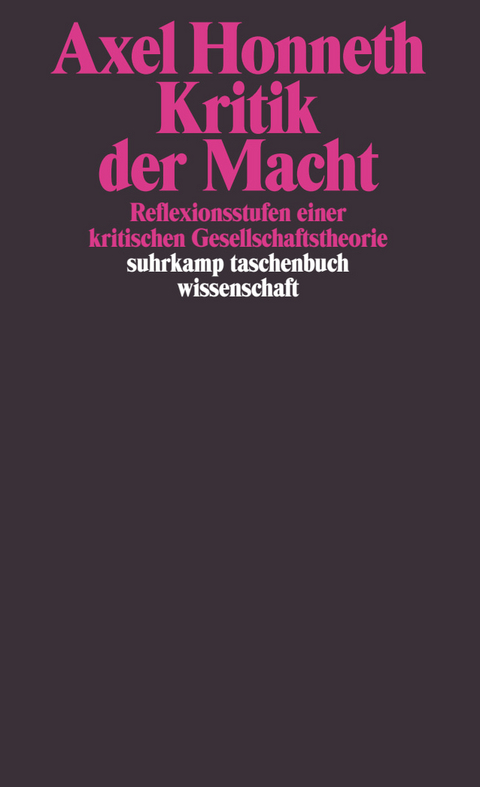 Kritik der Macht - Axel Honneth