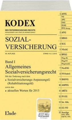 KODEX Sozialversicherung 2015, Band I - Franz Marhold, Nora Melzer-Azodanloo