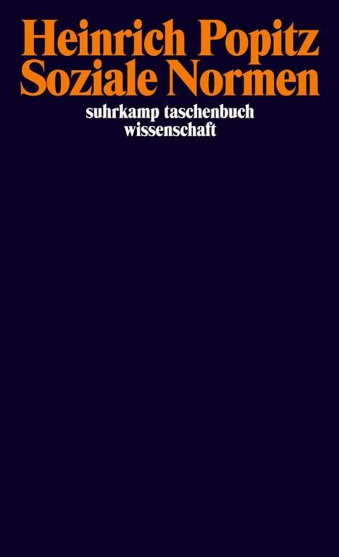 Soziale Normen - Heinrich Popitz