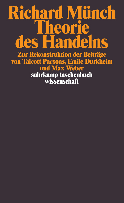 Theorie des Handelns - Richard M&uuml;nch