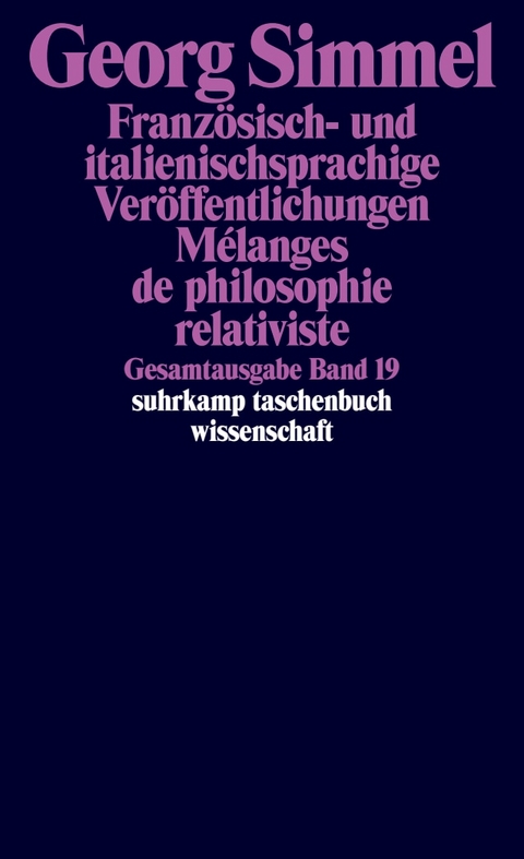 Gesamtausgabe in 24 B&auml;nden - Georg Simmel